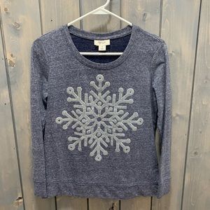Women’s Embellished Snowflake Sweatshirt